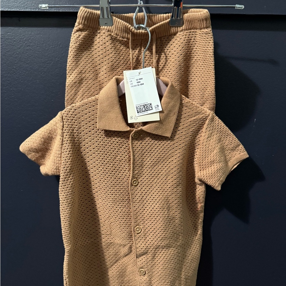 H&M Kids Matching Set in Tan